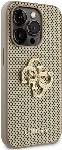 Guess PU Perforated 4G Glitter Metal Logo kryt pre iPhone 15 Pro
