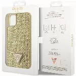 Guess Rhinestones Triangle Metal Logo Kryt pro iPhone 11 Pro