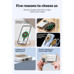 Deji 10 000 mAh magnetická powerbanka – bezdrátové i kabelové nabíjení