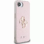 Guess PU Grained 4G Metal Logo case for iPhone 16e