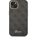 Guess PC/TPU 4G Metal Camera Outline kryt pro iPhone 14 - Černá