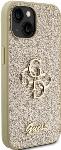 Guess PU Fixed Glitter 4G Metal Logo kryt pro iPhone 15