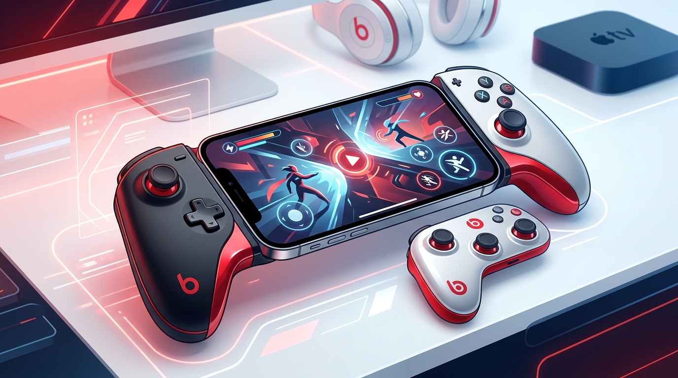 herní ovladače pro iphone, ilustrační obrázek
