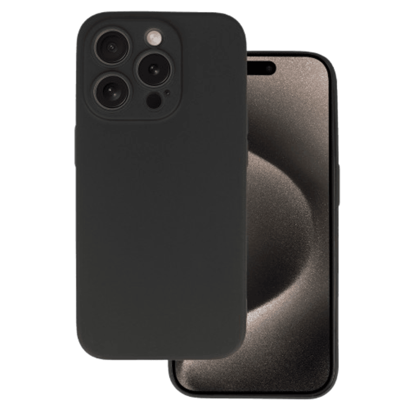 Tenký gelový obal pro iPhone 16 Pro Max - Černá