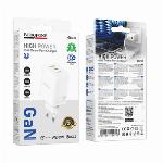 Borofone BN32 dual (USB-A/USB-C) adaptér (65W)