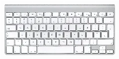 Apple Wireless Keyboard - A1314 (UK) Stříbrná