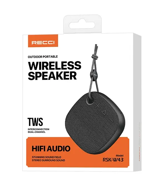 Recci Bezdrátový reproduktor Recci RSK-W43 Melody Černá