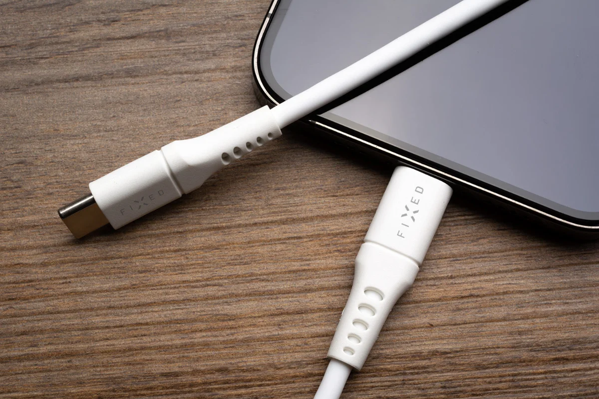 FIXED Liquid Silicone kabel USB-C/USB-C 60 W (1,2 m)