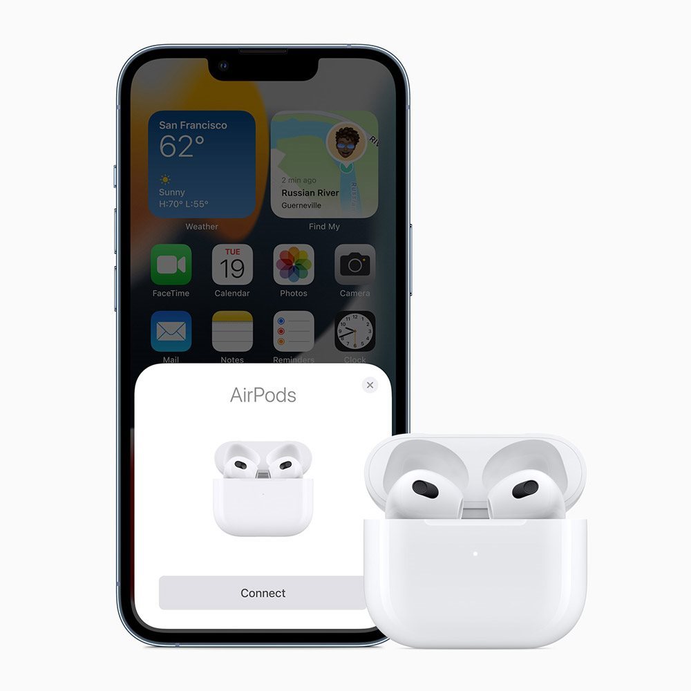 Airpods 3 zánovní použité levné sluchátka mobilegear iphone ipad macbook