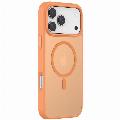 Devia Pino Series Magnetic Shockproof obal pre iPhone 17 Pro Oranžová