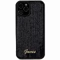 Guess Sequin Script Logo kryt pro iPhone 12/12 Pro Černá