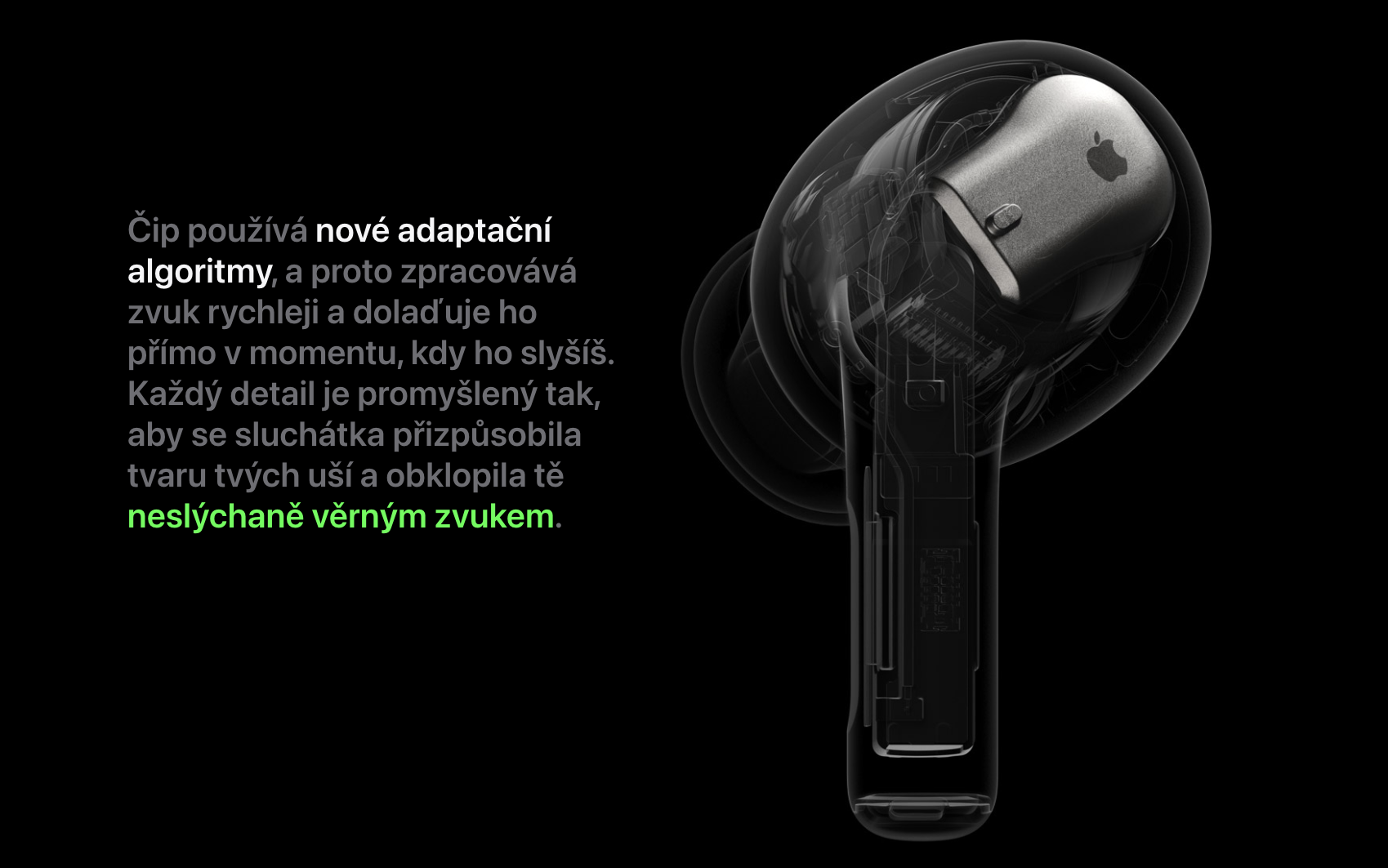 zánovní použitá sluchatka airpods pro 2 u mobilegear.cz zdroj: apple.com