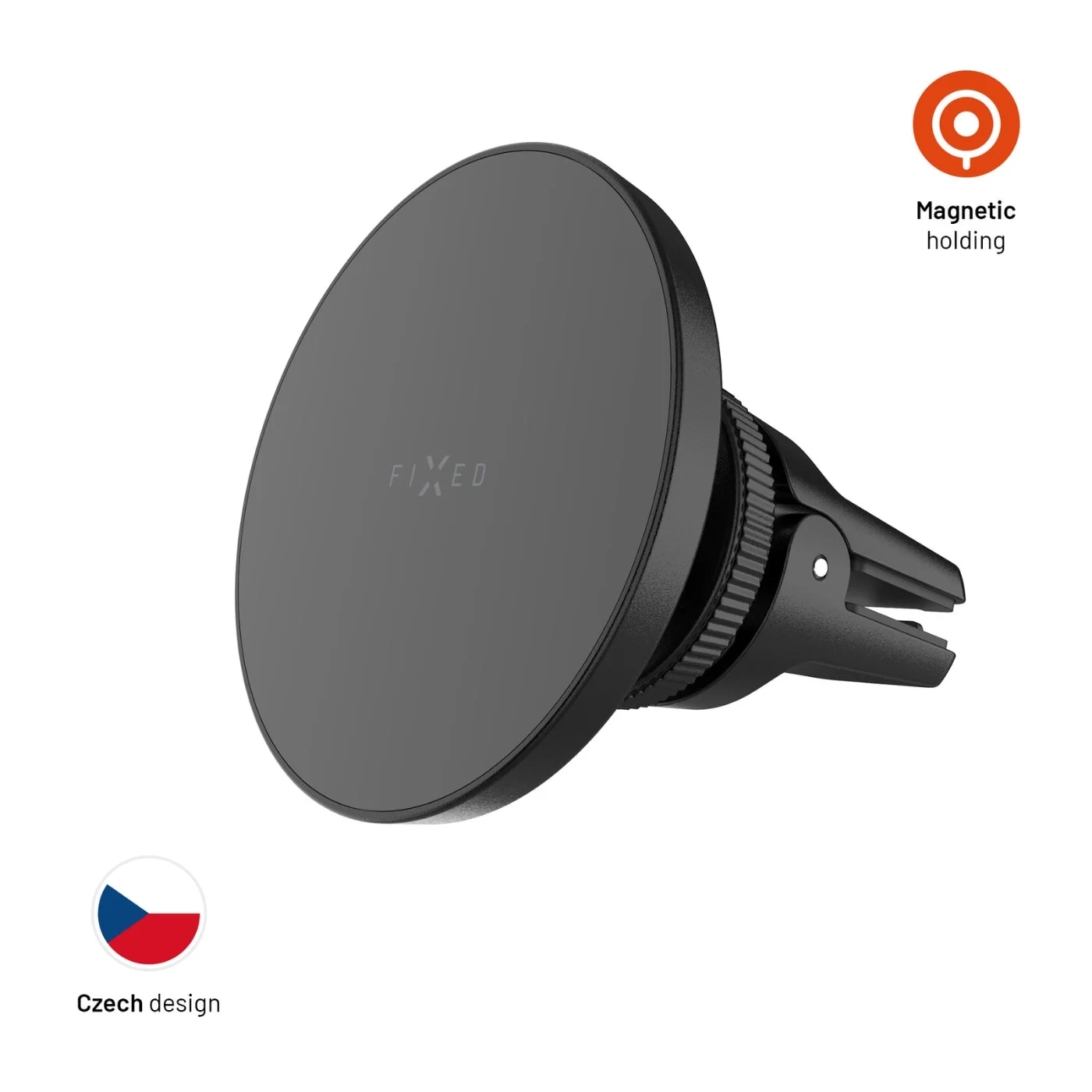 FIXED FIXED MagCircle magnetický držák do ventilace s MagSafe Černá