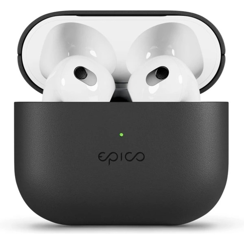 Epico kožený kryt pro Airpods 3 černý Černá