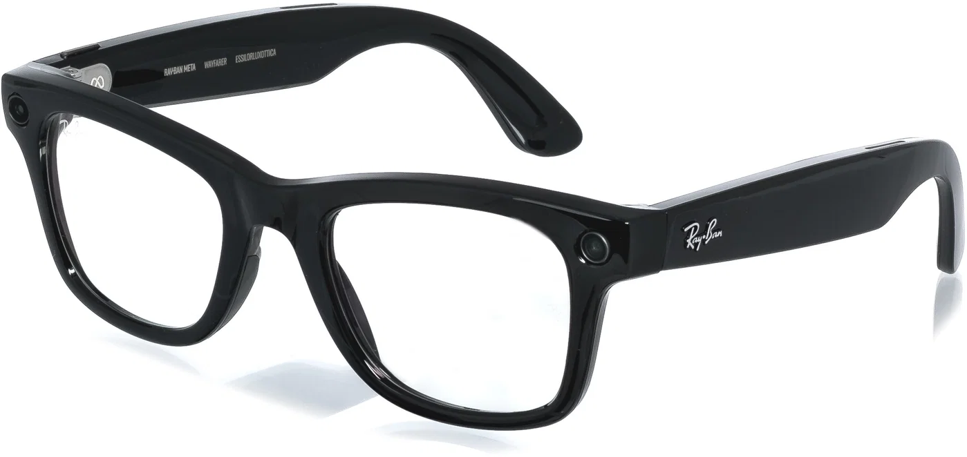 Ray-Ban Meta Wayfarer Lesklá černá třídy Velmi dobrý