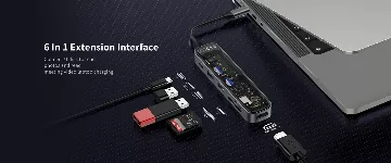 Recci RH21 USB-C hub - 6v1 (USB, HDMI, čtečky karet)