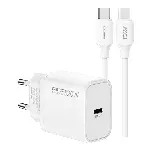 Sada Recci USB-C adaptér (20W) + nabíjecí a datový kabel s konektorem USB-C RC129ECC
