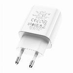 Borofone BN4 dual (USB-A/USB-C) adaptér (20W)