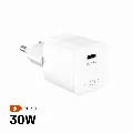 FIXED Mini GaN USB-C nabíječka 30 W Bílá