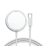 Bezdrátová magnetická USB-C nabíječka (15 W)