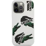 Lacoste Liquid Silicone Allover Pattern Kryt pro iPhone 13 Pro Max