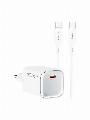Recci RC132E USB-C GaN adaptér (45W) s kabelem USB-C Bílá