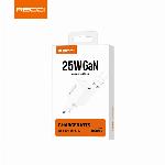 Recci RC106E USB-C GaN Charger (25W) with USB-C Cable